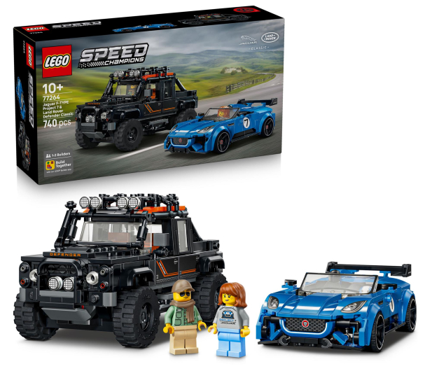 LEGO SPEED CHAMPIONS 77264 Jaguar Project 7 i Land Rover Defender - 1547435 - zdjęcie 2